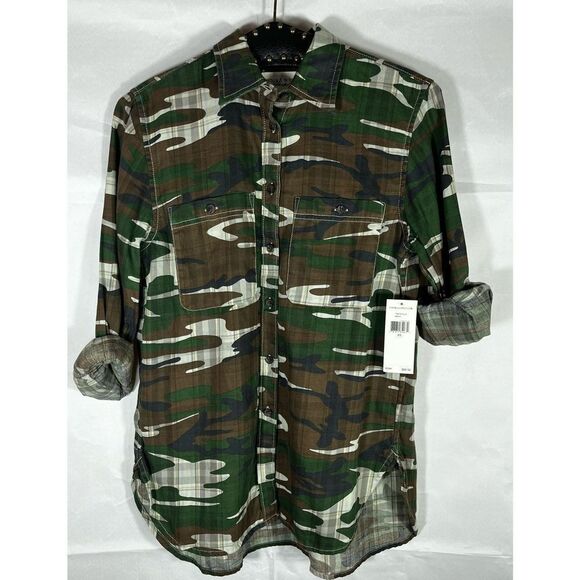 R.L Denim & Supply button down Camo shirt - Picture 1 of 6
